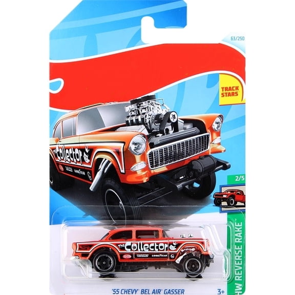 HW 2024 55 Chevy Bel Air Gasser HW Reverse Rake Track Stars