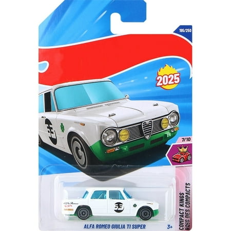HW 2025 Alfa Romeo Giulia Ti Super (White) Compact Kings Rois Des Compacts