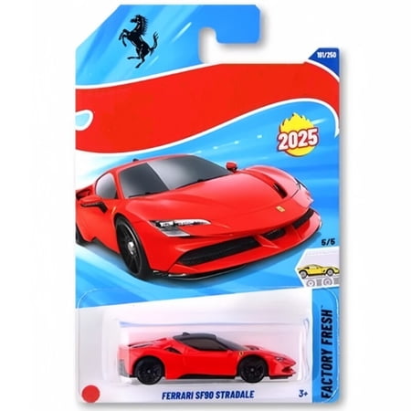 HW 2025 Ferrari SF90 Stradale (Red) Factory Fresh