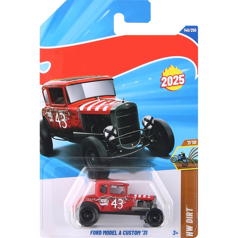 HW 2025 Ford Model A Custom 31 (Red) HW Dirt - Walmart.com