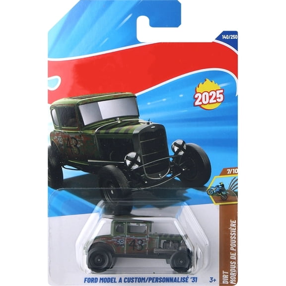 HW 2025 Ford Model A Custom Personnalise 31 (Green) Dirt Mordus De Poussiere