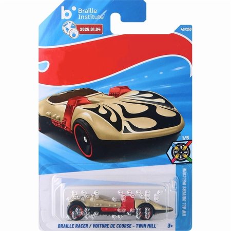 HW 2026 Braille Racer Voiture De Course - Twin Mill HW All Drivers Welcome