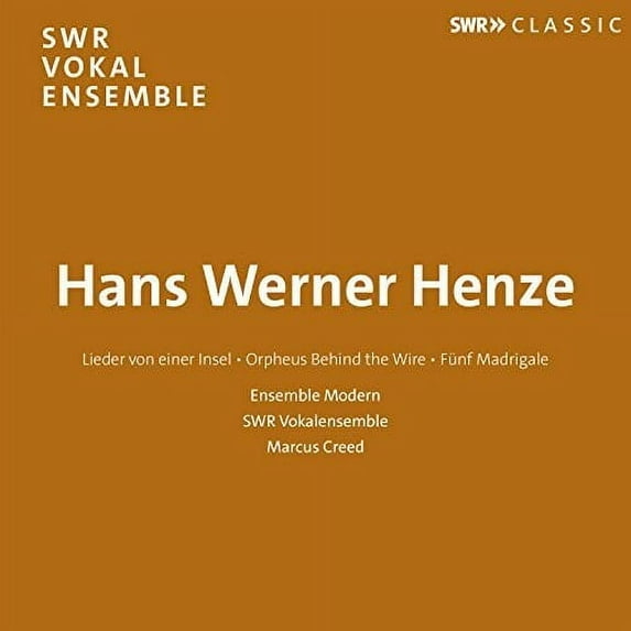 HW Henze - Hans Werner Henze / Lieder Von Einer Insel - Music & Performance - CD