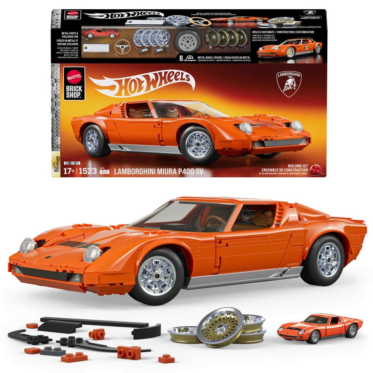 Mattel Brick Shop Hot Wheels '71 Lamborghini Miura P400 SV