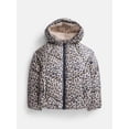 thumbnail image 1 of Wonder Nation Girls Heavyweight Puffer Jacket with Hood, Sizes 4-18, 1 of 3