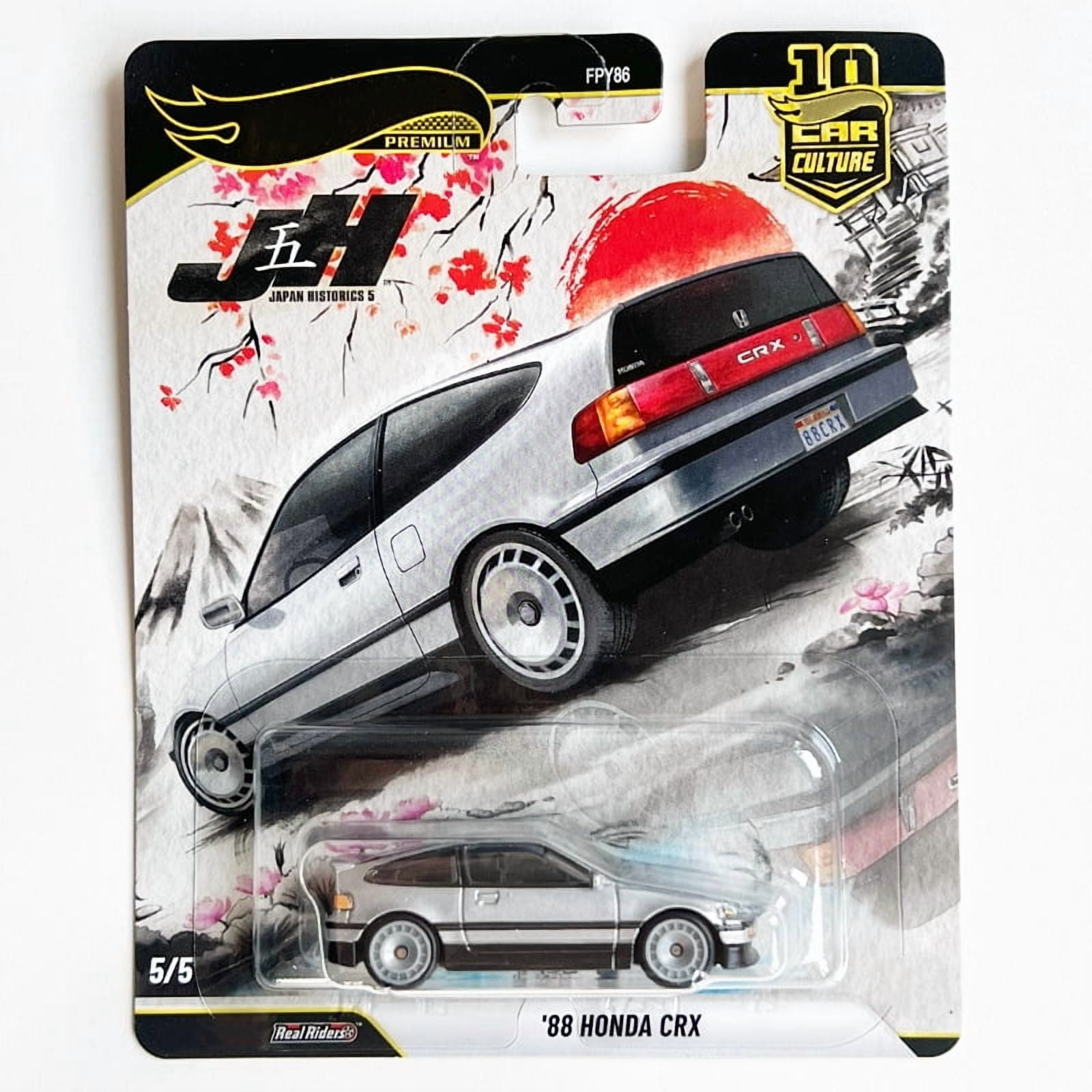 HW Premium 2025 Japan Historics 5 #5 88 Honda CRX Car Culture