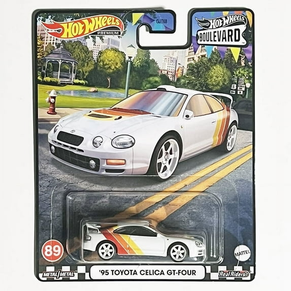 HW Premium Boulevard #89 95 Toyota Celica GT-FOUR (White)