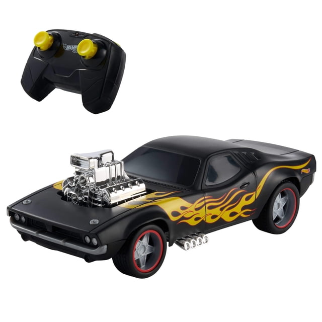 Hot Wheels RC 1:16 Scale Rodger Dodger, Remote-Control Toy Car, Battery-Operated