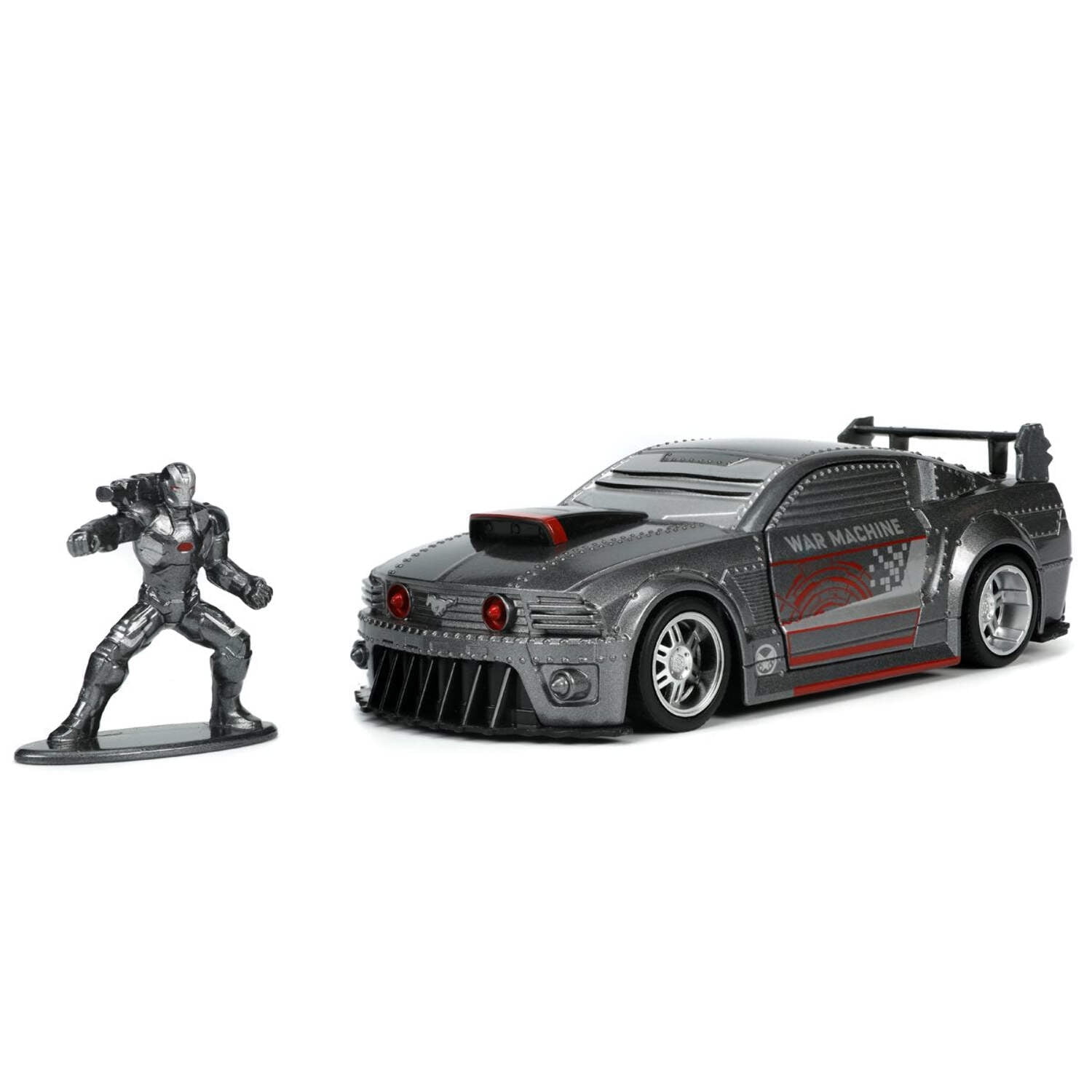 Marvel 1:32 War Machine 2006 Ford Mustang GT Diecast Car & Figure ...