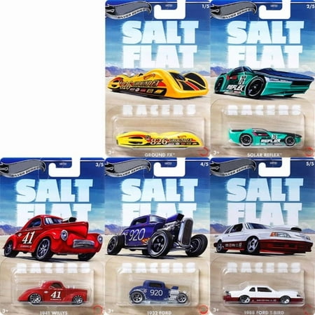 HW Silver Series Salt Flat Racers #1-5 Set of 5 Cars HRT81