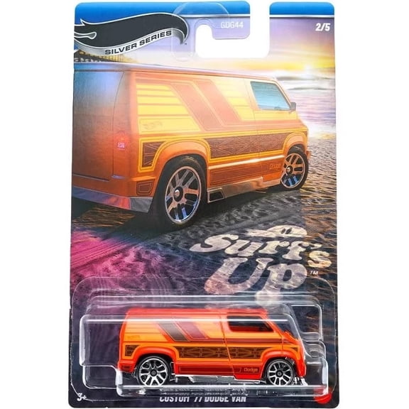 HW Silver Series Surf's Up #2 Custom 77 Dodge Van GDG44