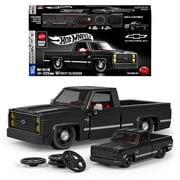 Mattel Brick Shop Hot Wheels 83 Chevy Silverado Building Toy Kit (225 Pieces), for Collectors
