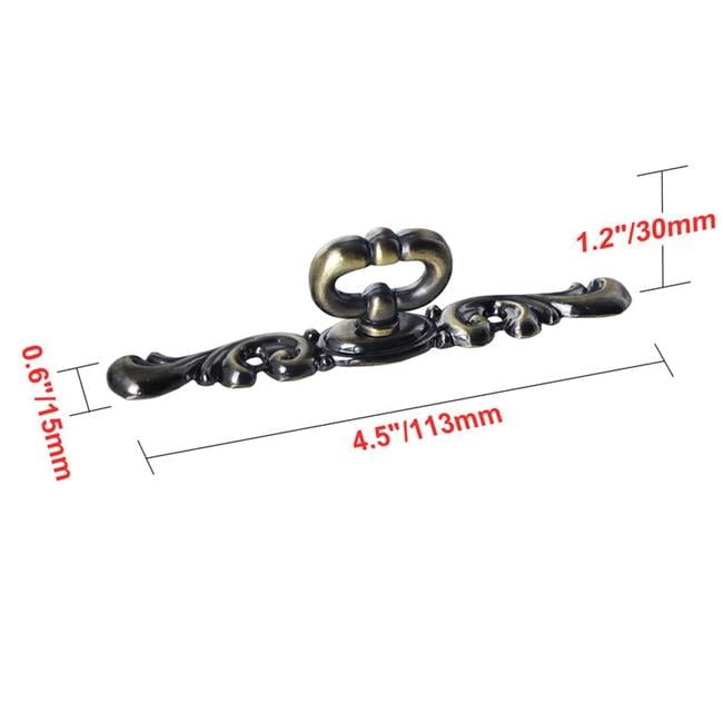 HW320PLAB021 Vallia Cabinet Pull, 4.4 in., Antique Brass - Pack of 5