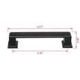 thumbnail image 1 of HW378BK Dover Cabinet Pull Handle, Matt Black, 3.78 in. Center to Center - Pack of 5, 1 of 1