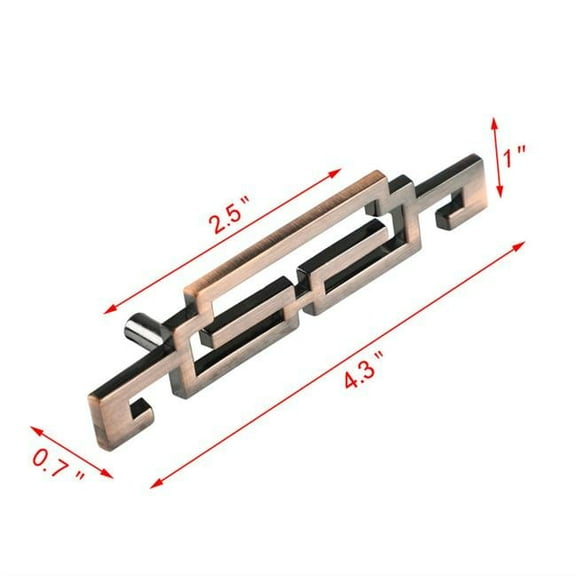 HW384RB Steffi Cabinet Pull, 2.5 in. Center to Center, Oil Rubbed Bronze - Pack of 10