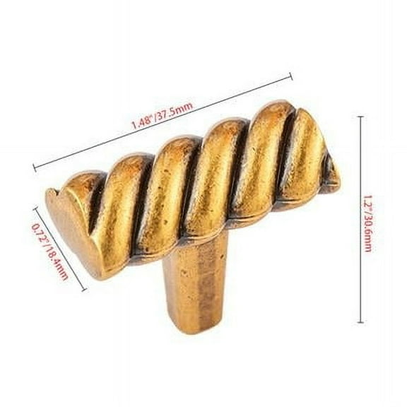 HW439EB 1.48 in. Cabinet Knob, Antique European Brass - Pack of 25