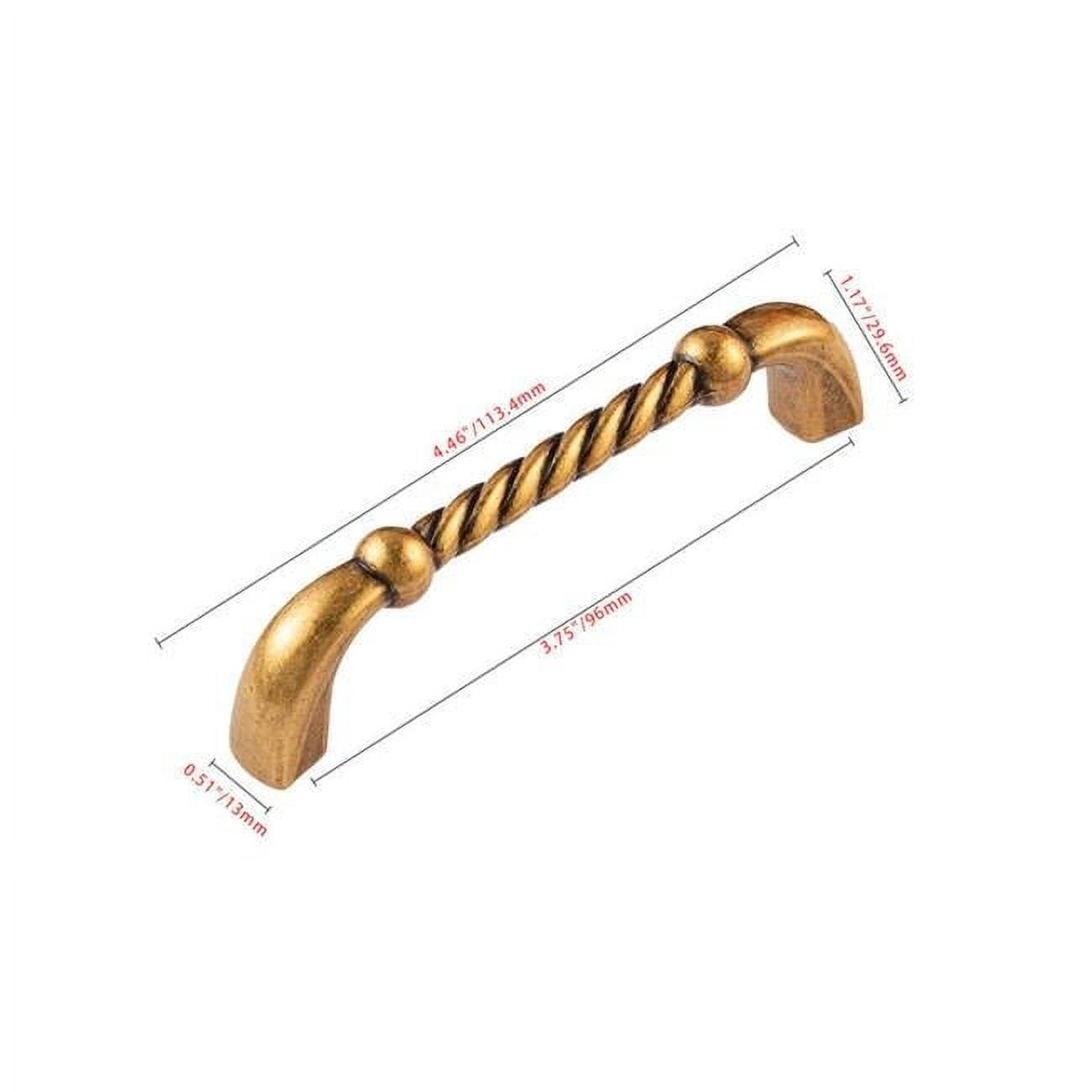 HW440EB Cabinet Pull, 3.75 in. Center to Center, Antique European Brass - Pack of 5