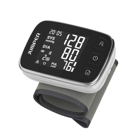 HWA21 Wrist Blood Pressure Monitor, Automatic Digital BP Machine with Voice Broadcast, Backlight LCD, 2 Users 199 Memory, Irregular Heartbeat Detection, Adjustable Cuff 5.3-8.6 Inch for Home Travel