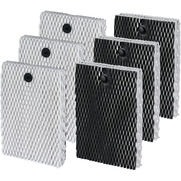 HWF100 Humidifier Filter Type E Humidifier Filter Replacement for HWF100 Bionaire BWF100 Sunbeam SF235 SCM630 SCM7808 SCM7809 (6 Pack)