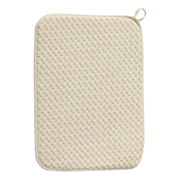 HWHCGZ 1 Pack Microfiber Dish Drying Mat,23.6 x 17.7 Inch Super Absorbent Drying Pad，Extra Large Dish Drainer Mat for Kitchen Counter,Sinks,Draining Racks Beige 23.6 x 17.7 Inch