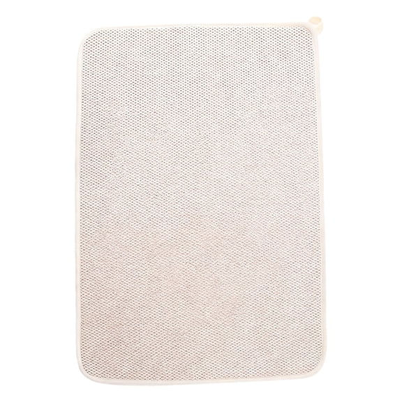 HWHCGZ 1 Pack Microfiber Dish Drying Mat,23.6 x 17.7 Inch Super Absorbent Drying Pad，Extra Large Dish Drainer Mat for Kitchen Counter,Sinks,Draining Racks Beige 23.6 x 17.7 Inch