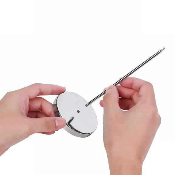 HWHCGZ 1 Pack Receipt Holder Spike, Restaurant Ticket Spike, Stainless Steel Bill Fork Check Spindle Memo Holder Spike Stick with Solid Base