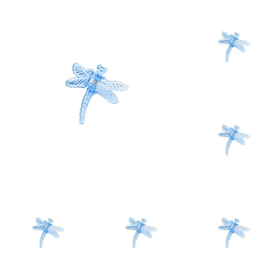 HWHCGZ 1 Pack Transparent Orchid Clips Special for Phalaenopsis Reusable Plastic Plant Support Clips Flower Vine Fixing Gardening Clips Matching With Stakes Stands,Blue