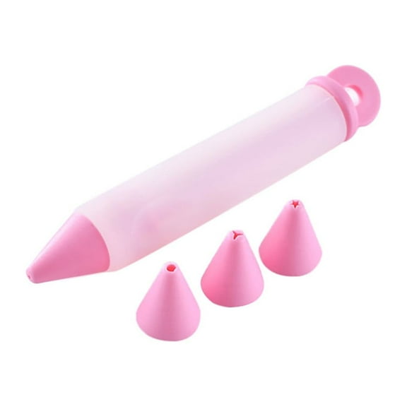 HWHCGZ 1 set Dessert Decorating Pen Silicone Cake Decorating Syringe Cylinder Used for Chocolate Jam, Lettering, Drawing, and Cream Cake Baking Decorating Tools