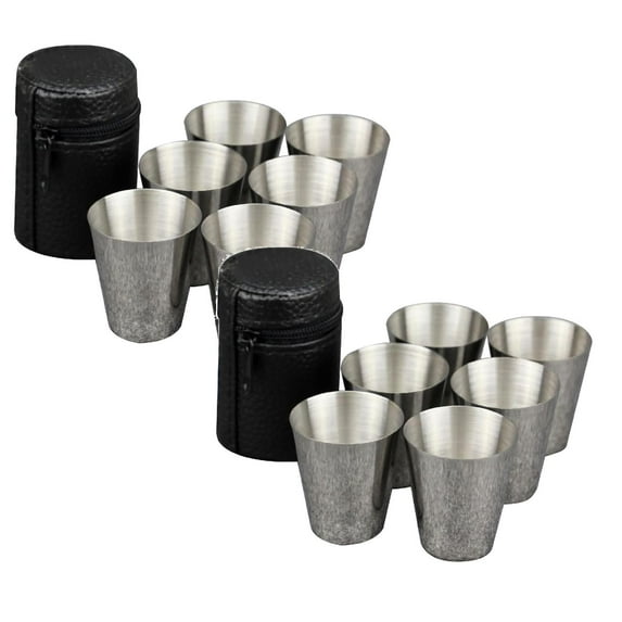 HWHCGZ 12 Pack Stainless Shot Cups,2 Oz Shot Glass Metal Barware Drinking Tumbler For Home Restaurant Tequila Liquor Beer Water Bar,Silver