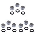 thumbnail image 1 of HWHCGZ 15/16 Inch Faucet Aerator 9 PCS, Kitchen Sink Aerator Replacement Parts, Female Thread Water Saving Faucet Filter with Brass Shell and Gasket for Bathroom,Silver, 1 of 4