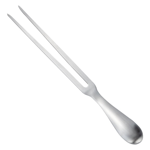 HWHCGZ 1Pc 304 Stainless Carving Fork U Shape BBQ Meat Fork With Ergonomic Handle for Roasting Turkey & Dinner Parties and Dishwasher Safe,Silver*1,26.5*3cm