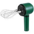 thumbnail image 1 of HWHCGZ 1Pc Cordless Hand Mixer USB Rechargeable Handheld Mixing With 3 Speed Control 304 Stainless Egg &Balloon Whisk for Baking Pancakes,Blackish Green*`, 1 of 7