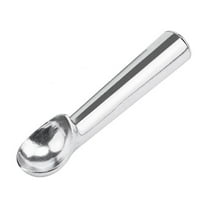 HWHCGZ 1Pcs Ice Cream Scoop,Nonstick Anti-Freeze One Piece Scooper Spoon, Heavy Duty Durable Design, Easy Clean, for Gelato, Cookie Dough, Sorbet, Almond Silver