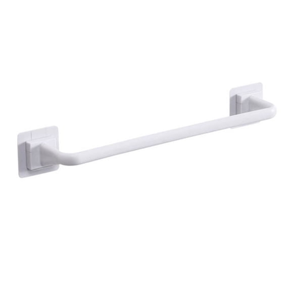 HWHCGZ 1Pcs Self Adhesive Towel Rod Bar Wall Bath Towel Holder Rail Rack for Bathroom Towel Display Rack Towel BarTowel Rail Pot Cover White Long Style