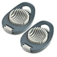thumbnail image 1 of HWHCGZ 2 Pcs Stainless Boiled Egg Slicer & Dicer for Kitchen Hard Boiled Eggs Cutter Dicer Soft Effortlessly,Easy Clean,Dishwasher Safe,Gray, 1 of 9