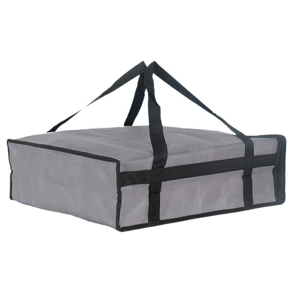 HWHCGZ 20" x 20" x 6" Pizza Bags for Delivery, Insulated Food Delivery Bag for Carry Hot or Cold, Reusable Grocery Shipping Bags, Insulated Pizza Warmer Bag for Catering, Food Transport Grey