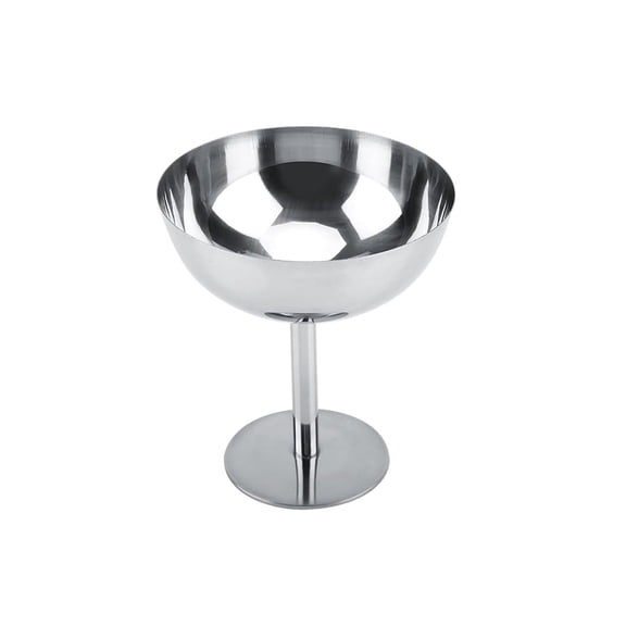 HWHCGZ 200ml Stainless Steel Ice Cream Goblet Cups Serving Dessert Dish Bowls for Salad Fruit Cereal Pudding for Home Hotel Restaurants Parties Style B
