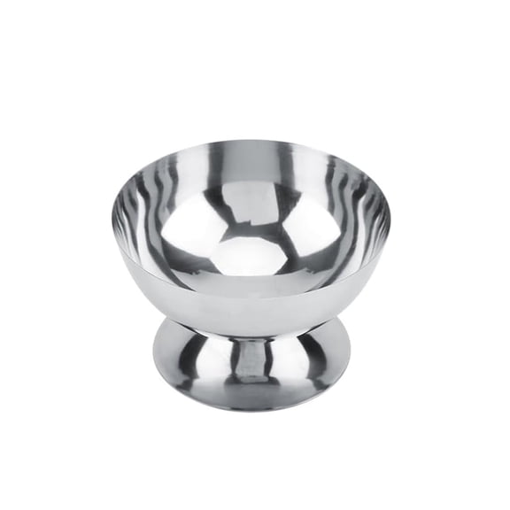 HWHCGZ 200ml Stainless Steel Ice Cream Goblet Cups Serving Dessert Dish Bowls for Salad Fruit Cereal Pudding for Home Hotel Restaurants Parties Style A