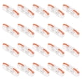 thumbnail image 1 of HWHCGZ 20pcs Lever Wire Connector Compact Wire Connectors 1 to 1 Inline Electrical Lever Wire Connectors Assortment Splicing Connectors for 28-12 AWG,Orange, 1 of 4