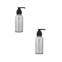 HWHCGZ 2Pcs Empty Lotion Pump Bottles,Refillable Plastic Containers Clear Great for Soap Shampoo Lotions Liquid Body Soap And Massage Oil's (100ML*1 200ML*1)