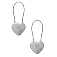 thumbnail image 1 of HWHCGZ 2Pcs Small Combination Lock for Locker Cable Lock With Padlock Combination for Luggage Suitcase Gym Locker Backpack Zipper Cabinet Box Fence Gate Travel Outdoor Use,Gray, 1 of 9