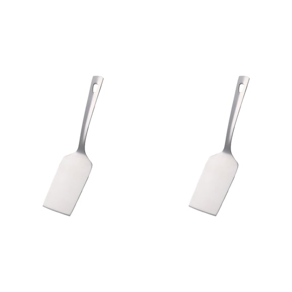 HWHCGZ 2Pcs Stainless 10.24 inch Pie Server Spatula, Cake & Pancakes Cutter Serving Spatulas, Ergonomic Handle, Mirror Polish & Dishwasher Safe,Silver*2