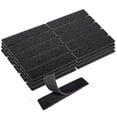 thumbnail image 1 of HWHCGZ 2x4 Inch Hook and Loop Strips, 30 Sets Nylon Self Adhesive Tape, Double Sided Strong Back Adhesive Tape and Dots for Office, Home and Crafting,Black, 1 of 4