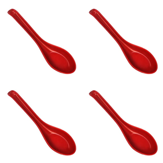 Msov Sup HWHCGZ 4 Pcs Soup Spoons, Chinese Japanese Miso Ramen Wonton Dumpling ...