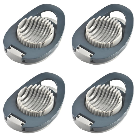 HWHCGZ 4Pcs Egg Slicer & Dicer for Hard Boiled Eggs Cutter Dicer With Stainless Wire Strawberries & Soft Effortlessly Easy Clean Kitchen,Z-(Grey*4Pcs)