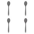 thumbnail image 1 of HWHCGZ 4Pcs Mixing Spoons for Cooking, 8" Small Silicone Nonstick Heat Resistant Kitchen Spoon for Serving, Stirring, Baking, and Mixing Tools No BPAs,Gray, 1 of 8