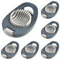 thumbnail image 1 of HWHCGZ 6Pcs Stainless Boiled Egg Slicer for Boiled Eggs, Heavy Duty Boiled Kitchen Eggs Cutter Dicer Strawberries & Soft Effortlessly Easy Clean 4.72 x 3.34 x 1.29 Inches,Gray, 1 of 9