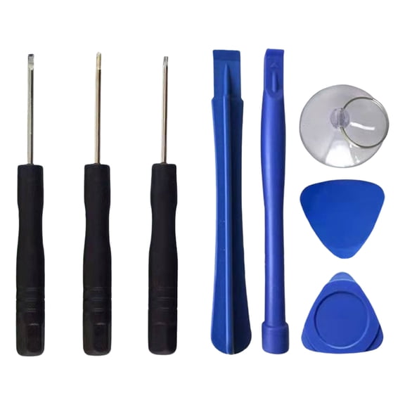 HWHCGZ 9 Piece Opening Pry Tool Repair Kit with Screwdriver Plastic Spudger for Tablets iPod Touch Cellphone,Blue