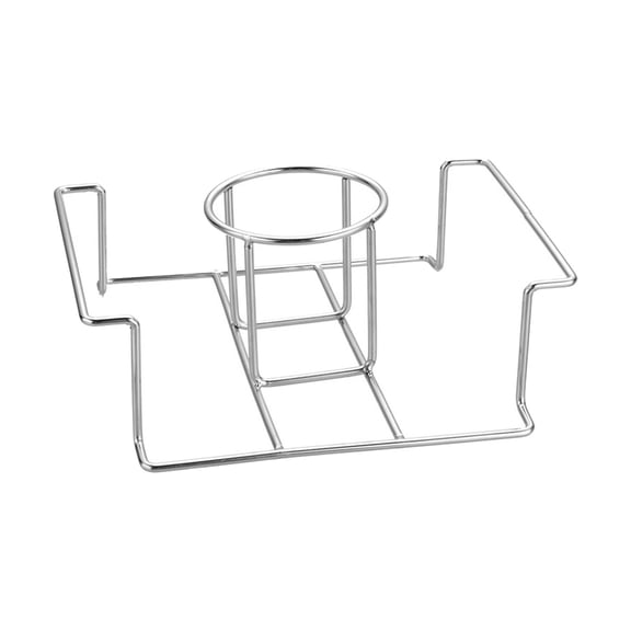 HWHCGZ Beer Can Chicken Grill Rack, Stainless Beer Butt Chicken Stand for BBQ Grilling/Home Oven Baking, Vertical Design & Dishwasher Safe Silver Style B