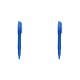 HWHCGZ Blue Line Fluorescent Highlighter Pen | 10mL Chisel-Tip Long-Length Marker with Pen Clip, Neon Clear View Bright Quick Dry for Note Taking & Studying, 2Pcs